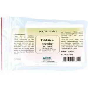 Tablettenspender Icron 7 Fäch.transp.deck.rund
