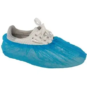 Einmal überschuhe Kunststoff blau