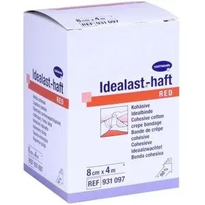 Idealast-haft color Binde 8 cmx4 m rot