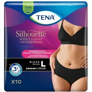 Tena Silhouette Plus L Black Inkontinenz Pants