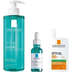 La Roche Posay Roche Posay Effaclar Mikro P. & Serum & Anthelios OC UVMune400