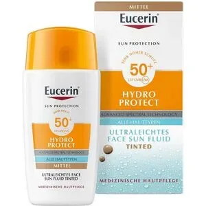 Eucerin Sun Fluid Hydro Protect Face getönt Mittel LSF50+