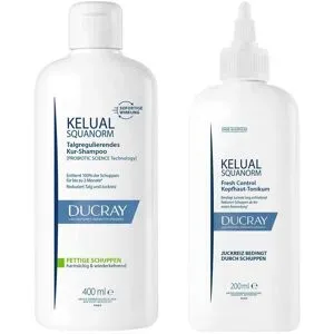 Ducray Shampoo Fettige Schuppen 400ml + Tonikum 200ml