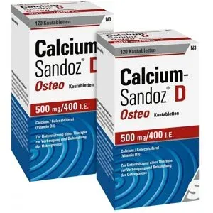 Calcium Sandoz Calcium-Sandoz D Osteo 500mg/400 I.E.