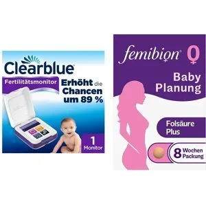 Clearblue Advanced Fertilitätsmonitor + Femibion Babyplanung Tab
