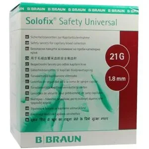 Solofix Safety Univers.lanzet.21g 1,8mm Stichl.