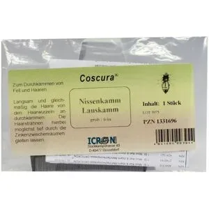 Nissenkamm Lauskamm grob/fein Kunststoff Coscura
