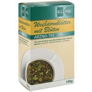 Weißdornblätter mit Blüten Tee
