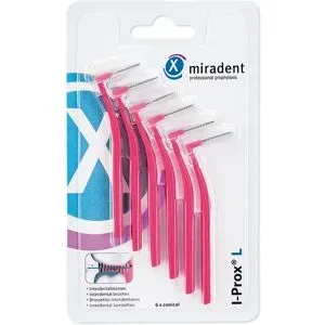 Miradent Interdentalbürste I-prox L 0,4 mm pink