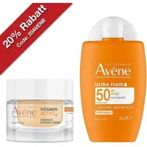 Avene Ultra Fluid Invisible Lsf 50 + VITAMIN ACTIV Cg Radiance Creme