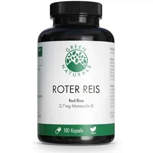 GREEN NATURALS Roter Reis Monacolin K Kapseln vegan