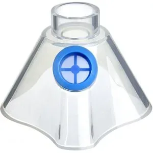 Aponorm Inhalationsgerät Maske Silikon Größe l blau