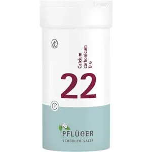 Schüßler-Salze Biochemie Pflüger 22 Calcium carbonic.D 6 Tbl.