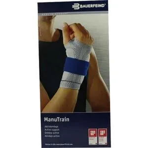 Manutrain Handgelenkbandage Größe 6 rechts schwarz