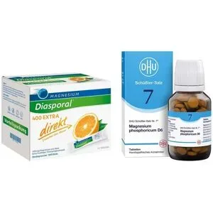 Magnesium Diasporal 400 Extra und DHU Schüßler-Salz Nummer 7