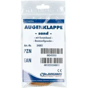 Augenklappe mit Gummiband sand