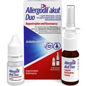 Allergodil akut Duo: Allergie Nasenspray + Augentropfen