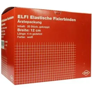 Dracoelfi elastisch Fixierbinde 12 cmx4 m gekreppt