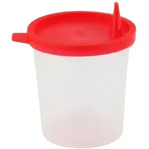 Urinbecher mit Schnappdeckel
