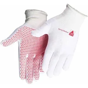 Noppenhandschuhe für Kompressionsstrümpfe Damen