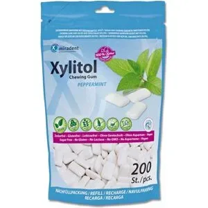Miradent Xylitol Zahnpflegekaugummi Pfefferminz Refill
