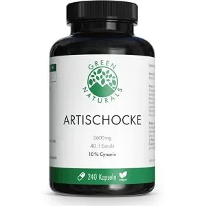 Green Naturals Artischocke 2600mg mit 10% Cynarin Kapseln