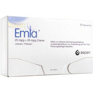 Emla 25 mg/g + 25 mg/g Creme + 12 Tegaderm