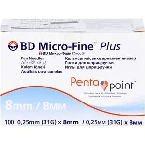 Bd Micro-fine+ 8 Pen-nadeln 0,25x8 mm
