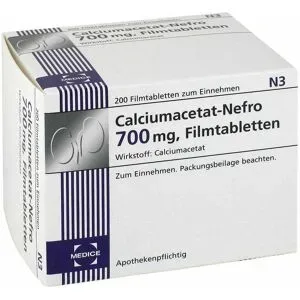 Calciumacetat Nefro 700 mg Filmtabletten