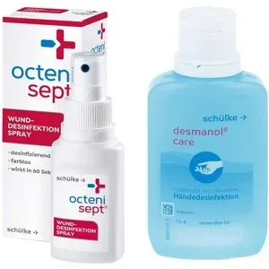 Octenisept Lösung 50ml + Desmanol care alkoholische Händedesinfe