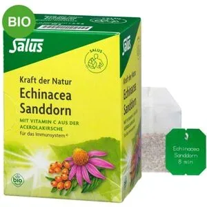 Echinacea Sanddorn Tee Kraft der Natur Salus Fi.b.
