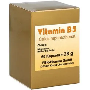 FBK-Pharma Vitamin B5 Calciumpantothenat Kapseln