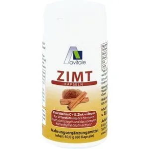 Zimt Kapseln 500 mg+Vitamin C+e