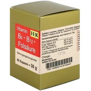 FBK-Pharma Vitamin B6+b12+folsäure Kapseln