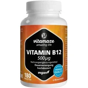 Vitamin B12 500 ?g Hochdosiert Vegan Tabletten