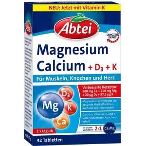 Abtei Magnesium Calcium+d+k Tabletten