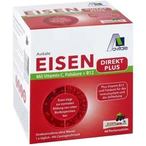 Eisen Direkt Plus Vitamin C+Folsäure+B12 Pulver