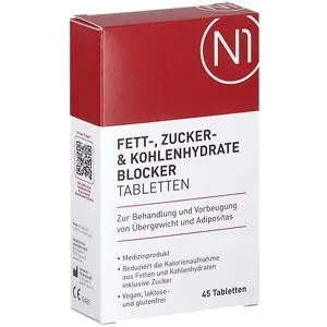 N1 Fett- Zucker- & Kohlenhydrate Blocker Tabletten