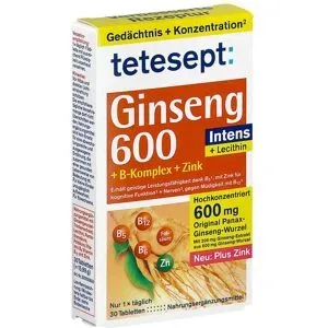 Tetesept Ginseng 600 Filmtabletten