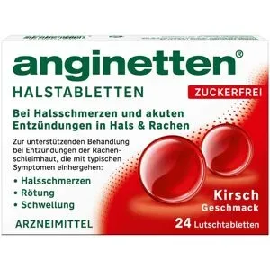 Anginetten Halstabletten Zuckerfrei Kirsche