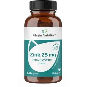 R(h)ein Nutrition Zink 25 mg Immunsystem Plus hochdosiert+vegan Kapseln