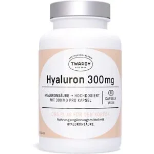 Twardy Hyaluronsäure 300 mg Kapseln vegan