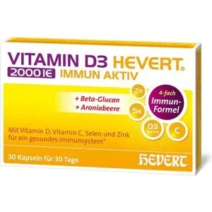 Vitamin D3 Hevert 2000 IE Immun Aktiv Kapseln