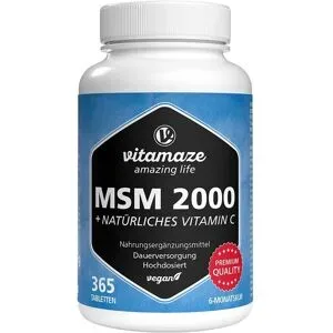 Vitamaze MSM 2000+ Vitamin C Acerola Tabletten
