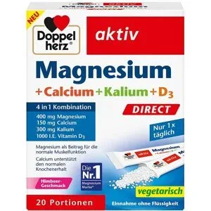 Doppelherz aktiv Magnesium + Calcium + Kalium + D3 DIRECT Pel.