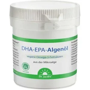 Dr. Jacob's DHA-EPA-Algenöl Kapseln Omega-3-Fettsäuren vegan