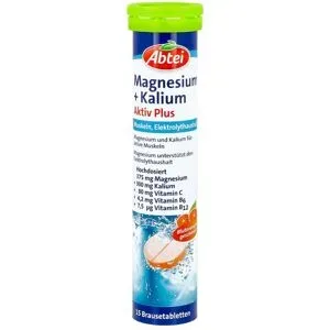 Abtei Magnesium+kalium Aktiv Plus Brausetabletten