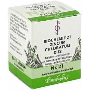 Bombastus Biochemie 21 Zincum chloratum D12 Tabletten
