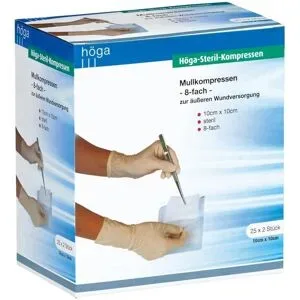 Höga Steril Kompressen 10x10cm 8fach