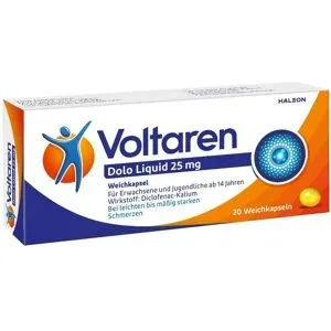 Voltaren Dolo Liquid 25mg Weichkapsel mit Diclofenac